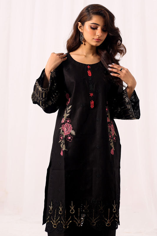 2 Piece Cotton Embroidered Suit-KA868